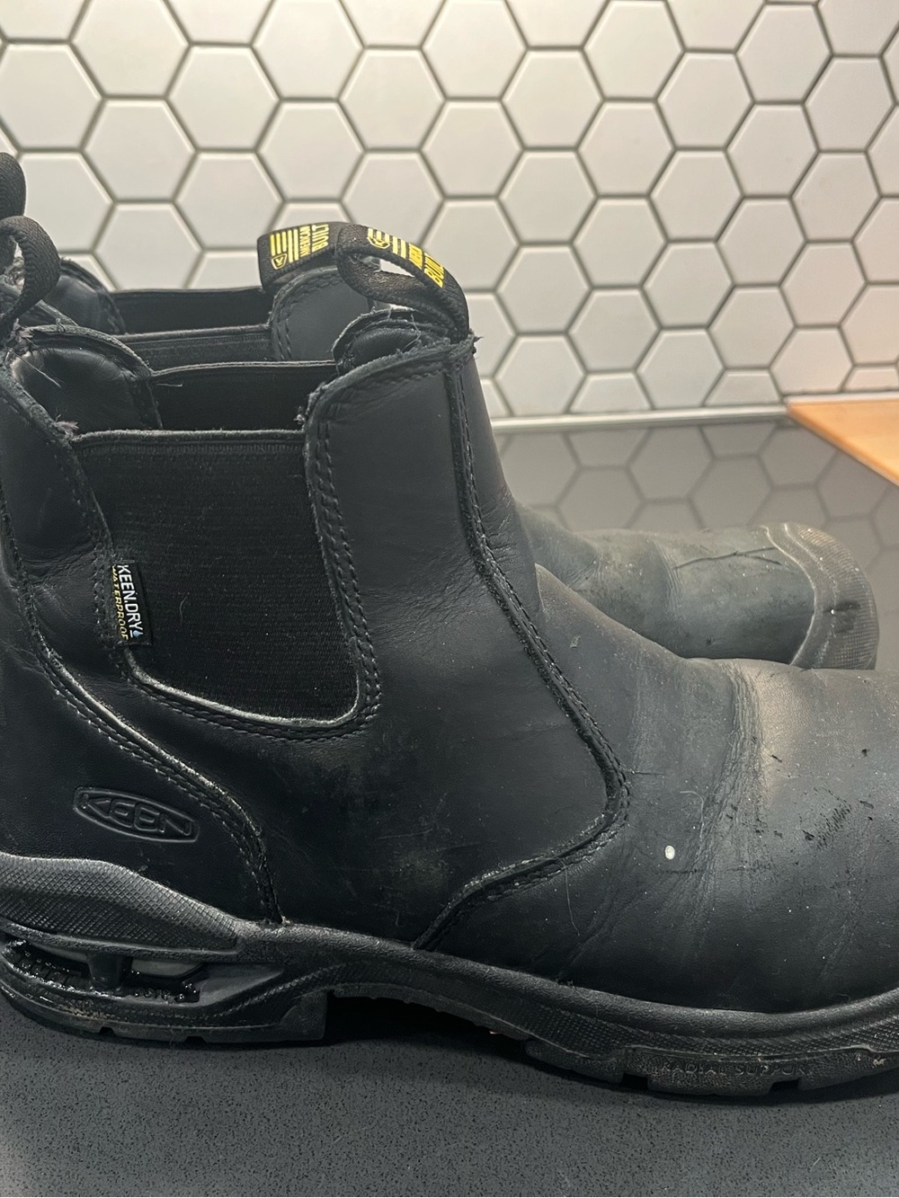 Keen Utility Safety Toe Slip-On Work Chelsea Boots
